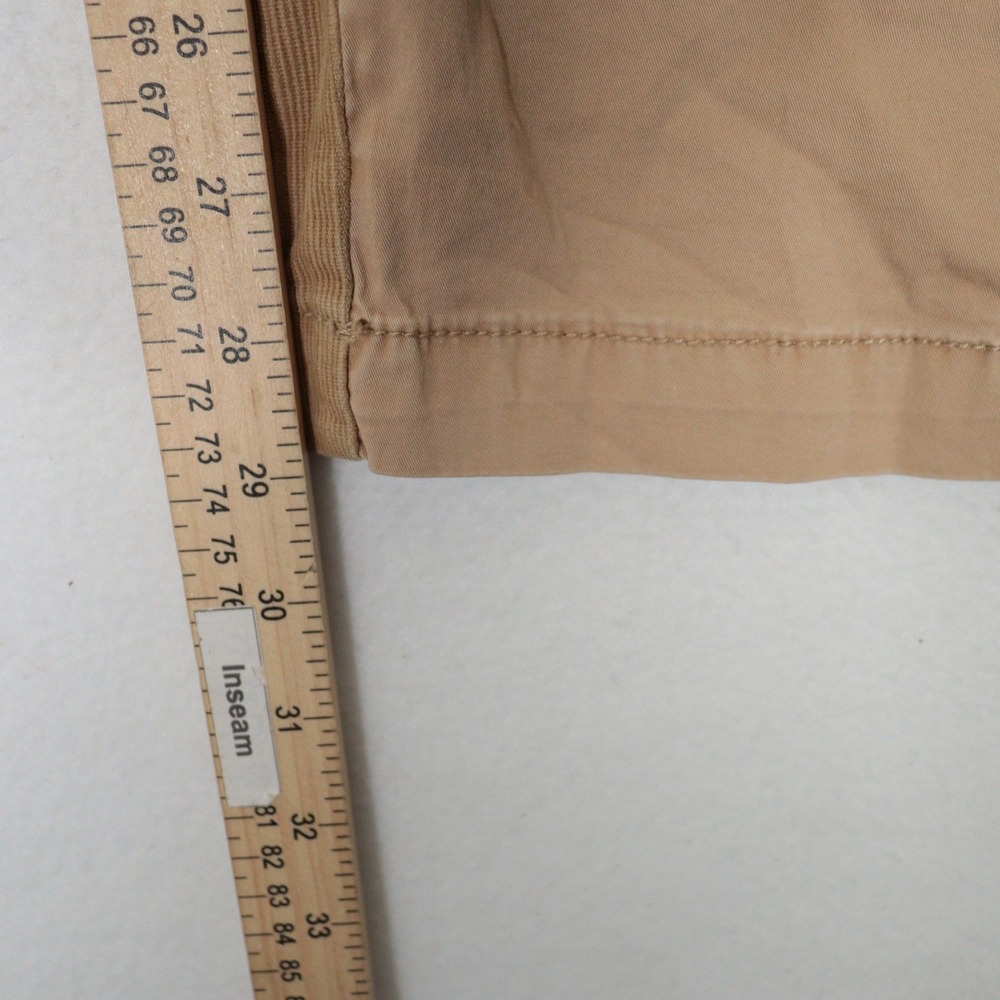 Abercrombie & Fitch Cargo Pant Y2K 2000's Utility Corduroy Tan Roll-up 33/16S - Picture 9 of 11